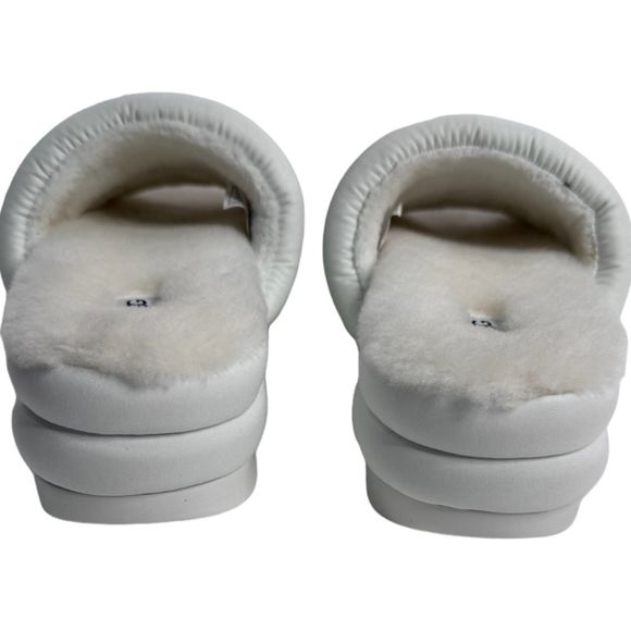 Ugg Maxi Slide Logo Platform In White Women's Size 8 NWT NO Box - Picture 4 of 16